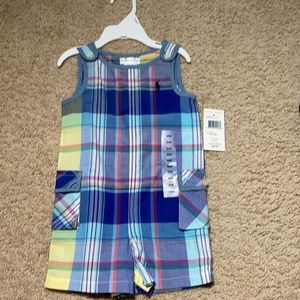Ralph Lauren boys 9M overalls NWT